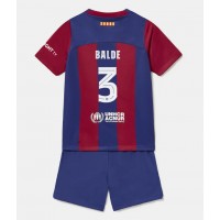 Barcelona Alejandro Balde #3 Replica Home Minikit 2023-24 Short Sleeve (+ pants)